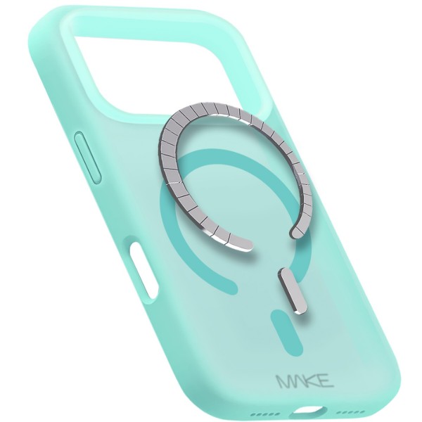 Фото - Чохол для смартфону MAKE for Apple iPhone 17 Pro Silicone Aura Magnet Cyan (MCLAM-AI17PCN)